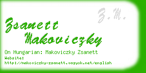 zsanett makoviczky business card